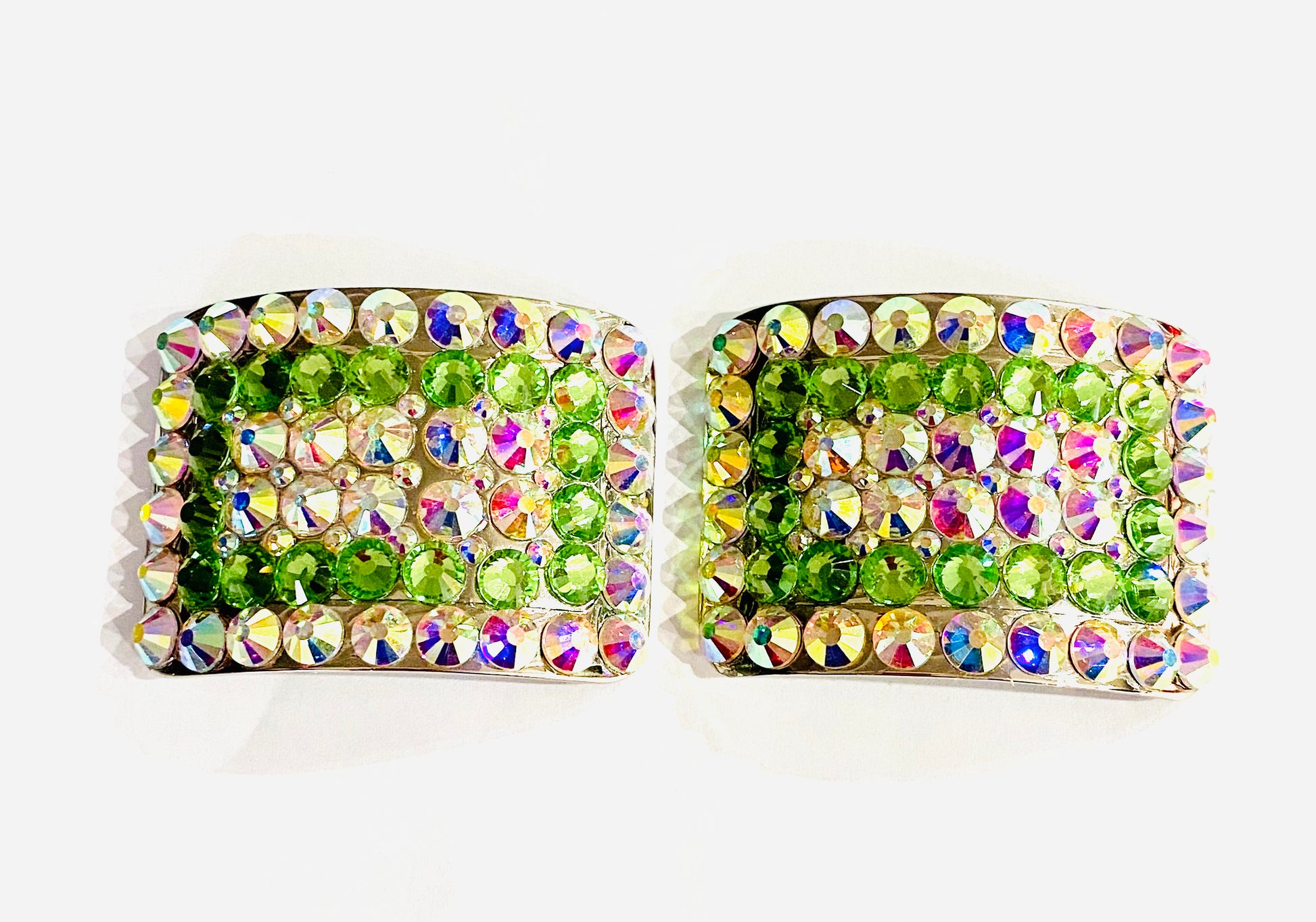 Irish Dancing Dance Shoe Buckles with colour choice and Ab - Rhinestone HQ