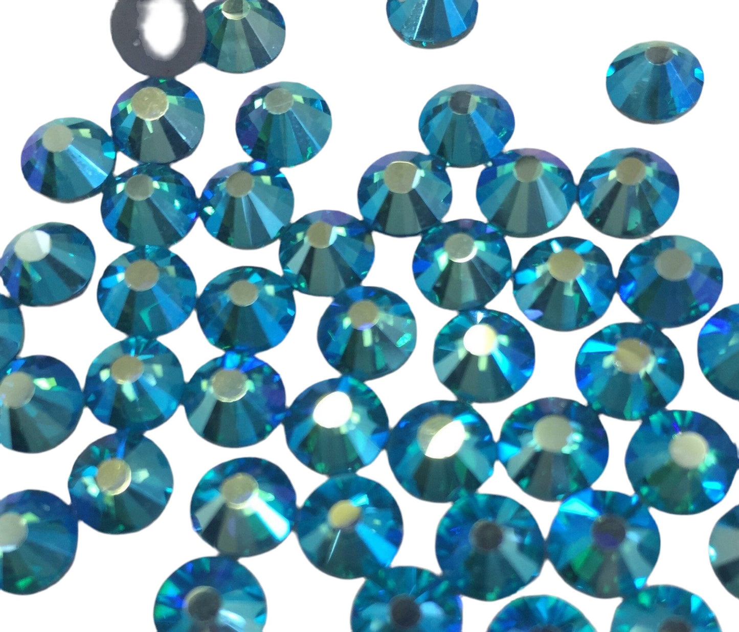 Blue Zircon ab Hotfix flat back rhinestone - Rhinestone HQ
