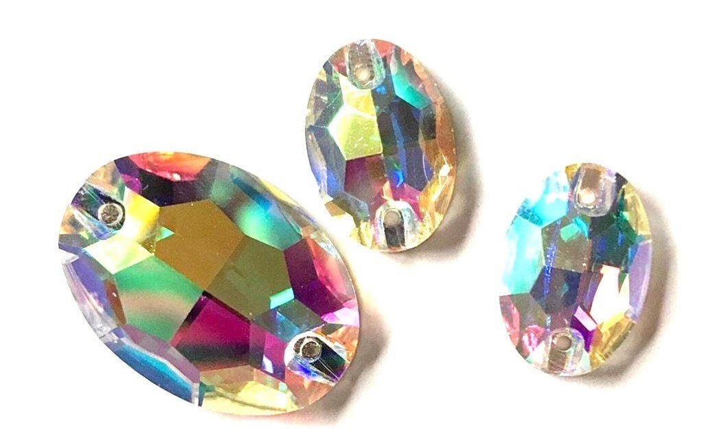Crystal Ab shapes sew on stones or glue on - Rhinestone HQ