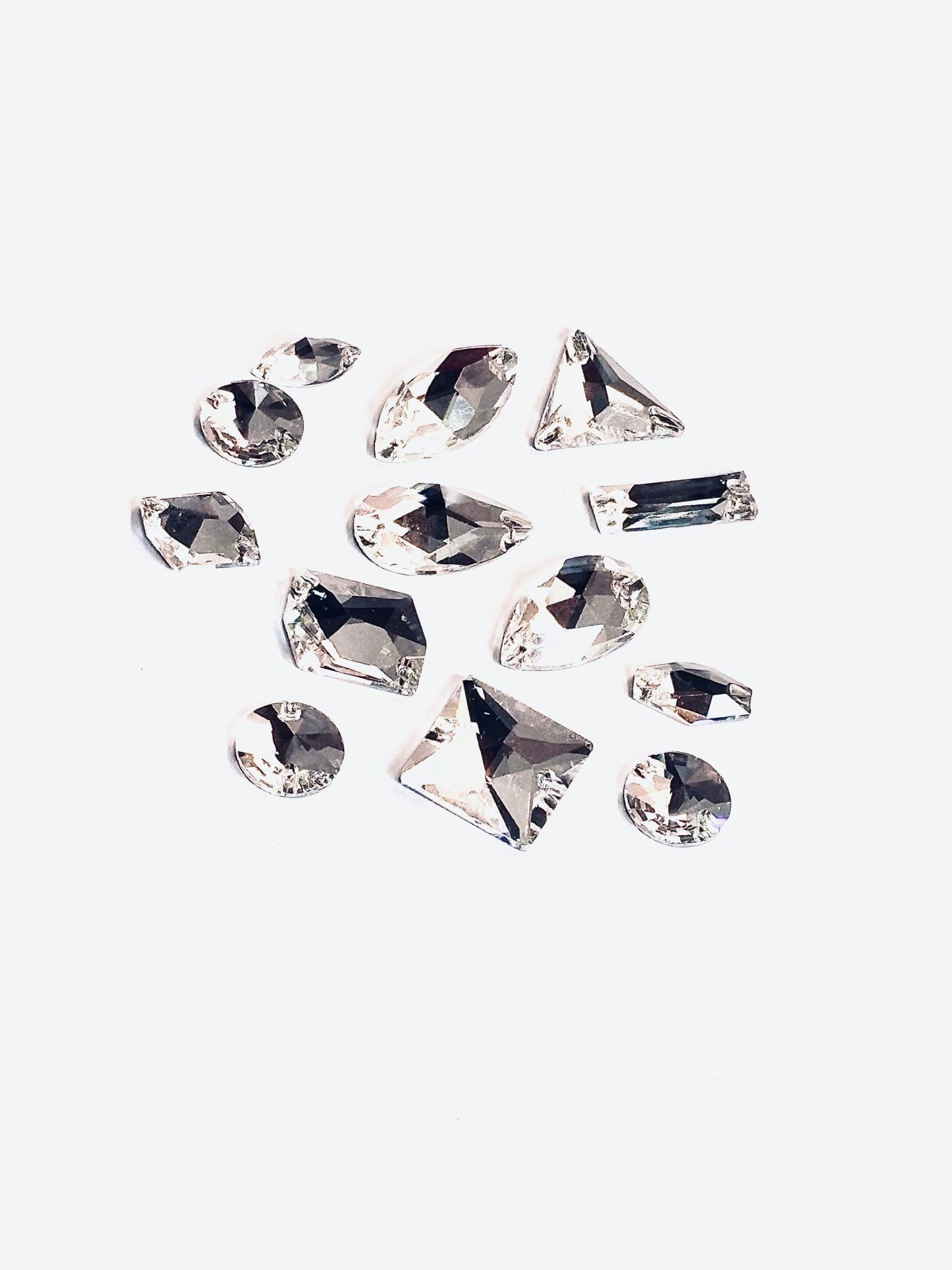 Crystal clear shapes sew on stones or glue on or - Rhinestone HQ