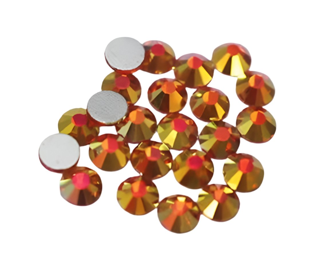 fire Opal Non hot fix glue on Rhinestones - Rhinestone HQ