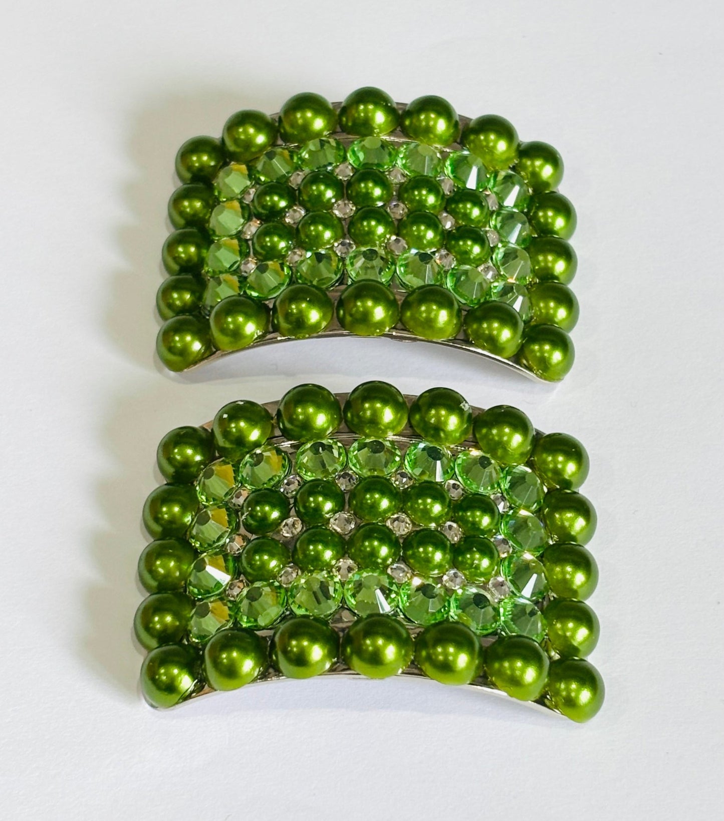 Irish dance buckles pearl and rhinestones - Rhinestone HQ
