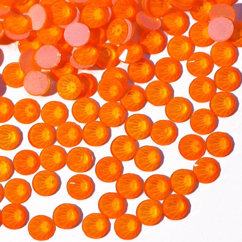 Neon Orange Non Hotfix Glue On - Rhinestone HQ
