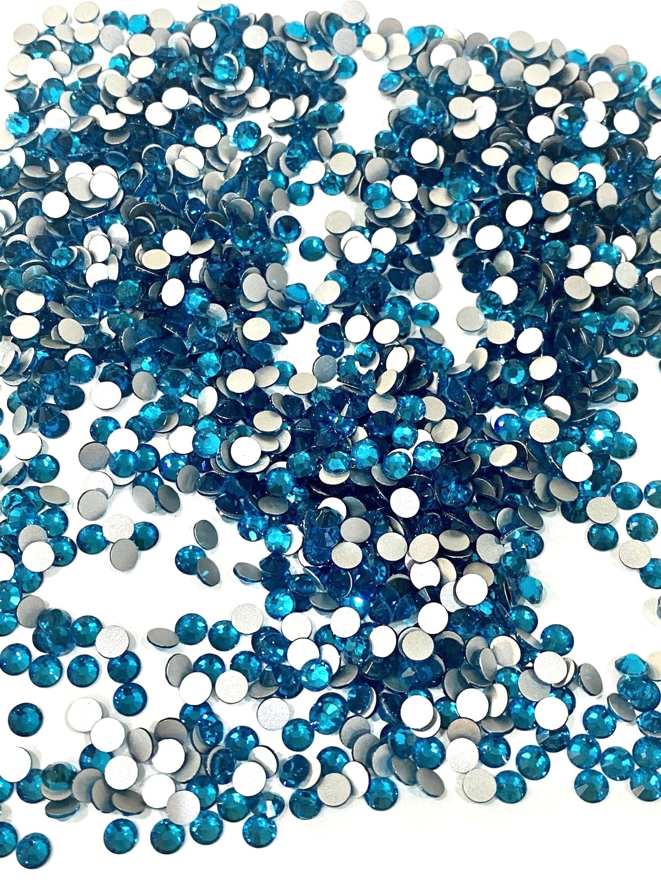 Blue Zircon Non Hotfix Flat Back Rhinestones - Rhinestone HQ