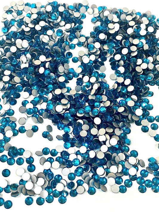 Blue Zircon Non Hotfix Flat Back Rhinestones - Rhinestone HQ