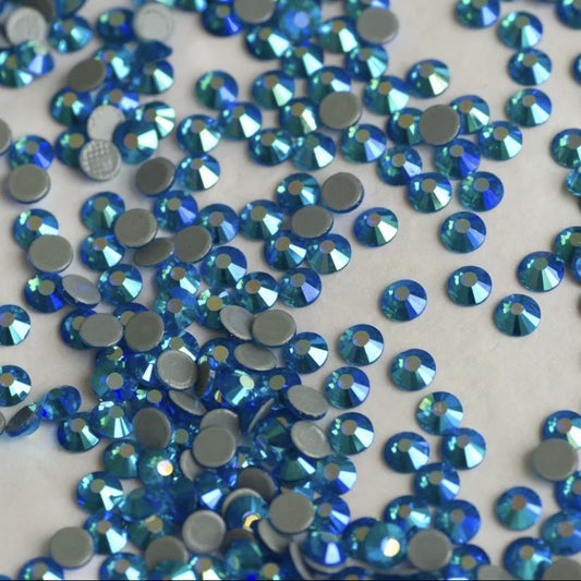 Capri AB blue non hotfix rhinestones-Rhinestone HQ