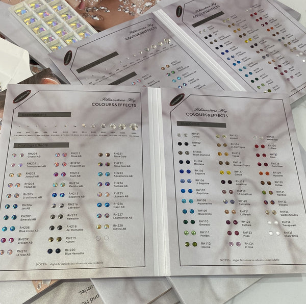 Colour chart card , colour book Buy Quality Crystal Rhinestones Online Chart Colour Book