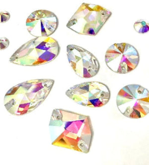 Crystal AB Stones Shapes Non Hotfix Rhinestones - Rhinestone HQ