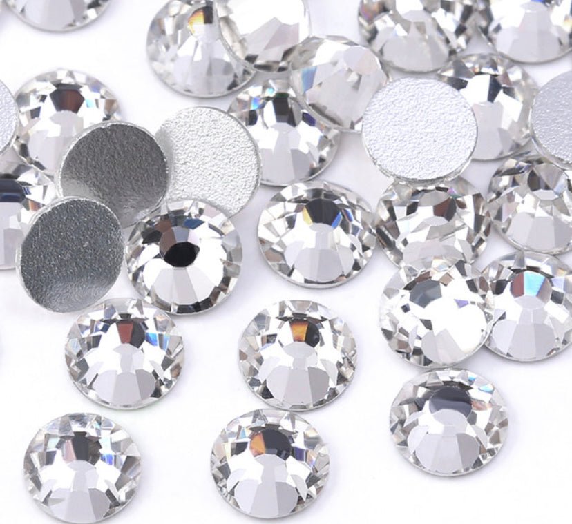 Crystal clear Non Hotfix flatback Rhinestones - Rhinestone HQ