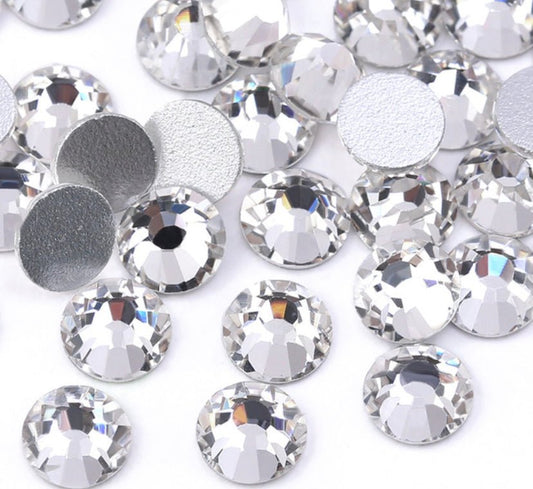 Crystal clear Non Hotfix flatback Rhinestones - Rhinestone HQ