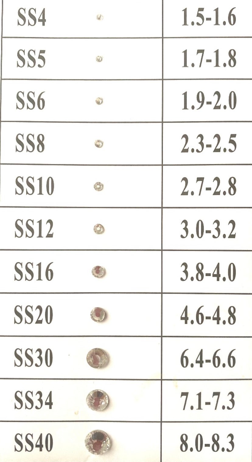 Crystal clear Non Hotfix flatback Rhinestones - Rhinestone HQ