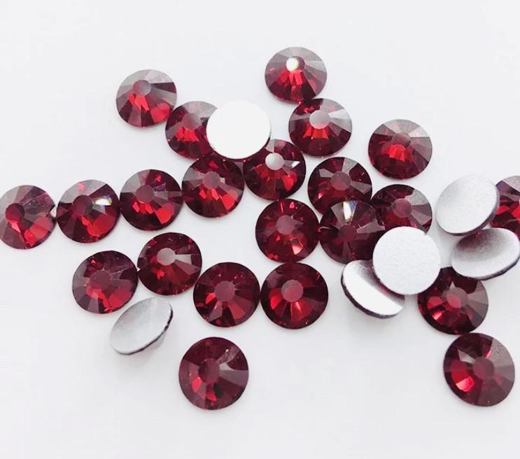 Dark Siam Red Non Hotfix Rhinestones - Rhinestone HQ