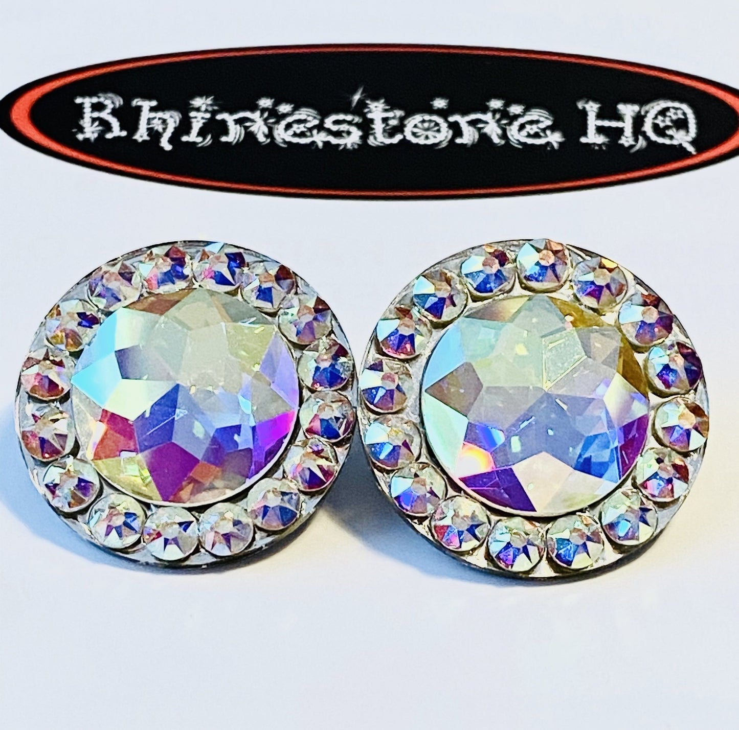 Galactic deluxe Earrings 30mm - Rhinestone HQ