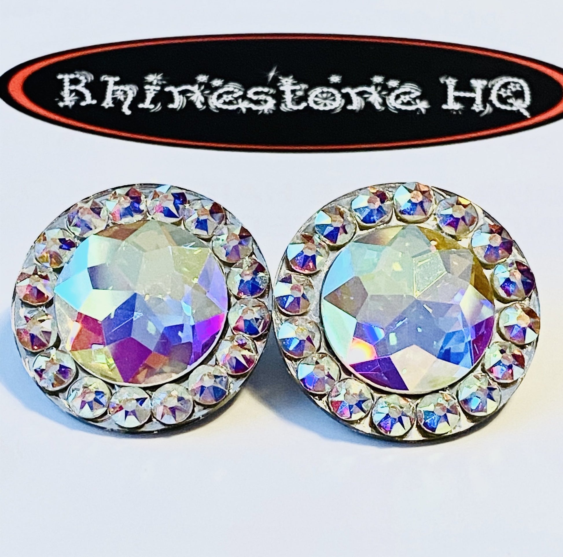 Galactic deluxe Earrings 30mm - Rhinestone HQ