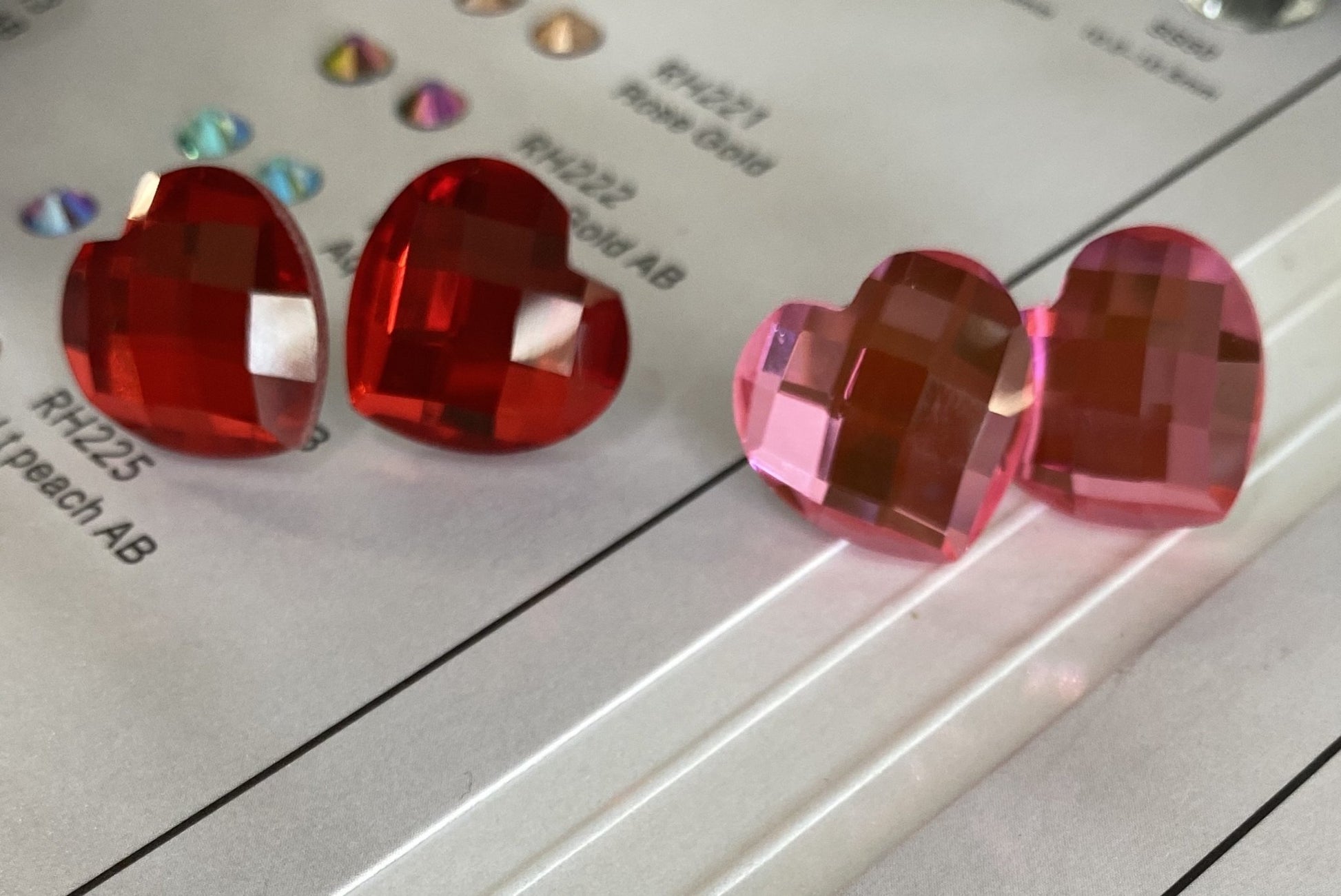 Heart Earrings - Rhinestone HQ