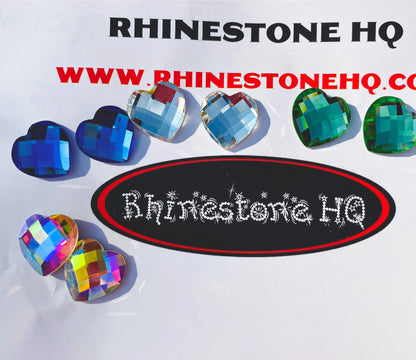 Heart Earrings - Rhinestone HQ