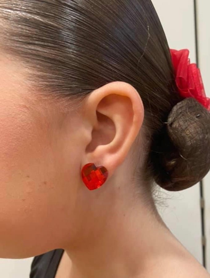 Heart Earrings - Rhinestone HQ