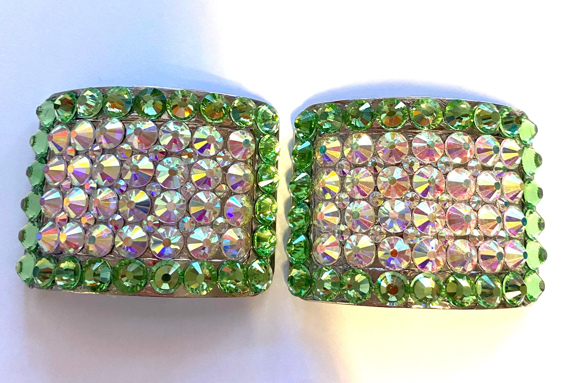 Irish Dancing Dance Shoe Buckles colour edge - Rhinestone HQ