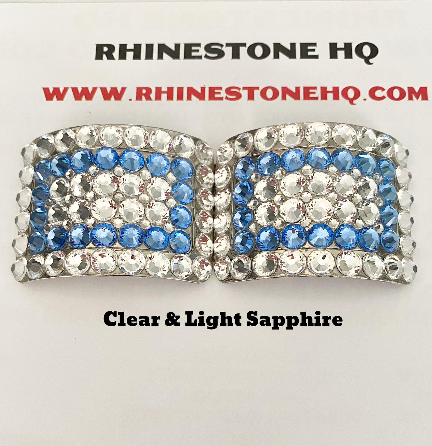 Irish Dancing Dance Shoe Buckles with colour choice and Clear - Rhinestone HQ