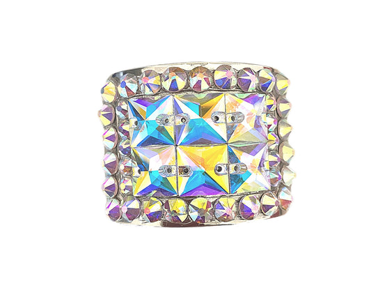 Irish Dancing Dance Buckles Small Square design - Rhinestone HQ