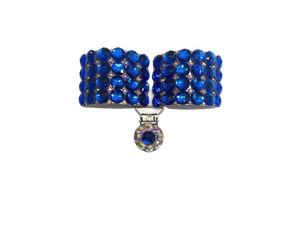 Irish Dancing Dance Shoe Buckles champion blue - Rhinestone HQ