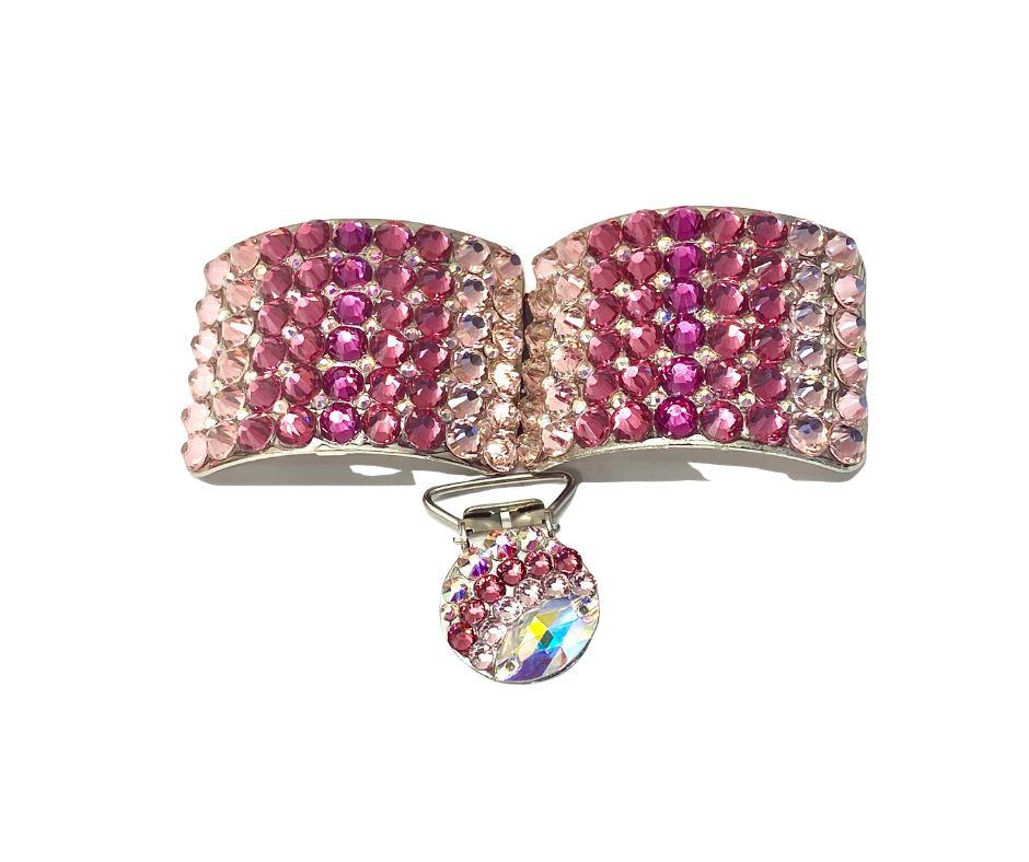 Irish Dancing Dance buckles classic deluxe pink mix - Rhinestone HQ