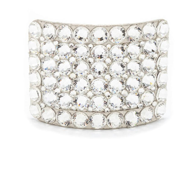 Irish Hard Shoe Buckles - Flower - AB Diamante main image 0