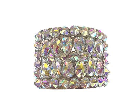 Irish Dance Shoe Buckles Mini pear teardrop design - Rhinestone HQ