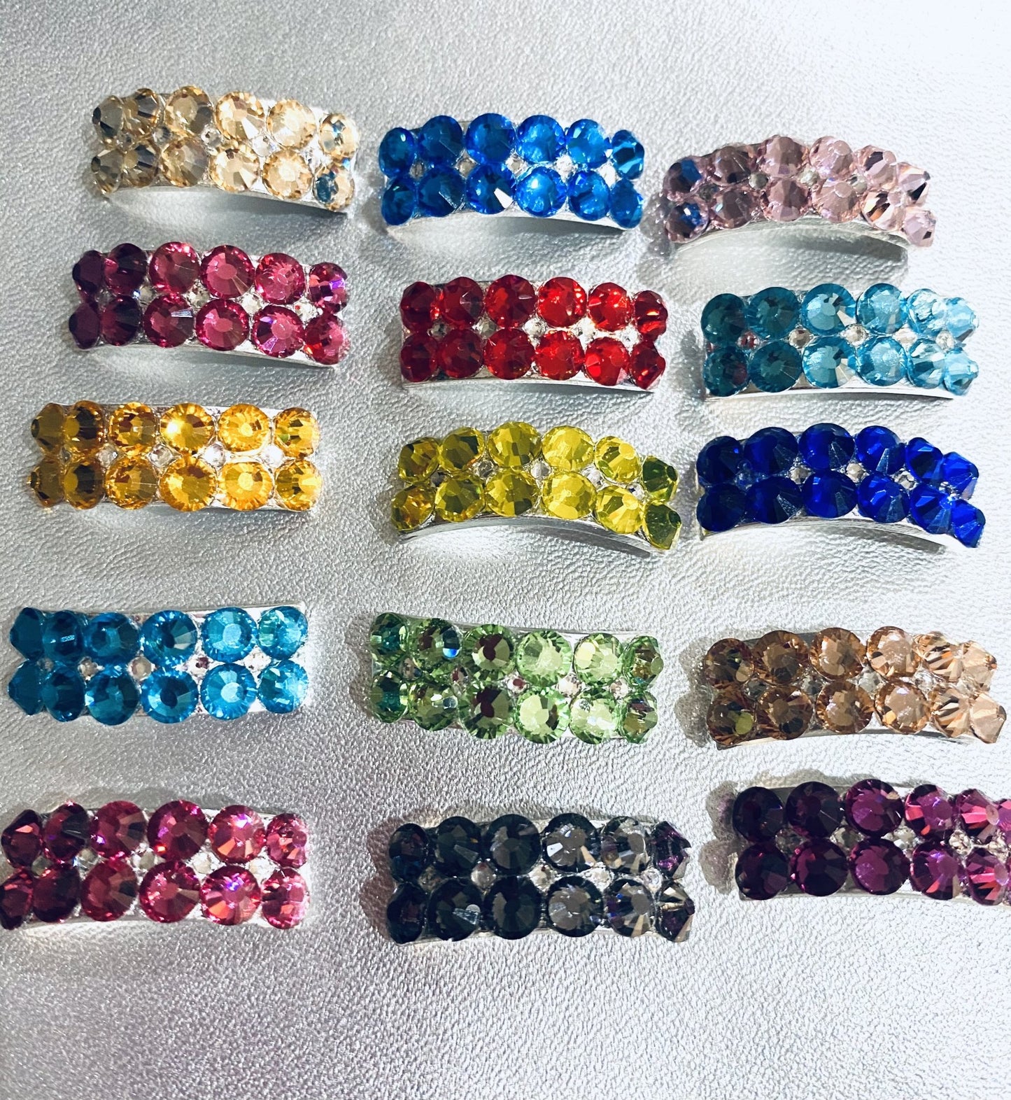 Mira Buckle. Irish Dancing Ghillies Pump light soft ghillie reel shoe Buckles Set of 6 Double Row pomp Reel - Rhinestone HQ