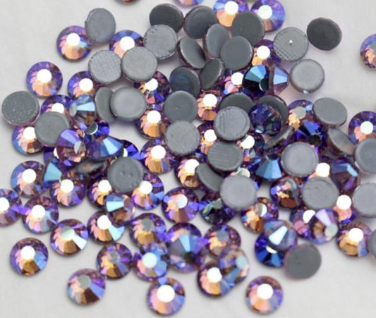 Light Amethyst AB Non Hotfix Flat Back Rhinestones - Rhinestone HQ