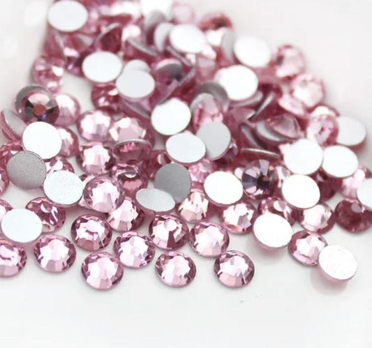 Light Rose Pink Hotfix Rhinestones-Rhinestone HQ