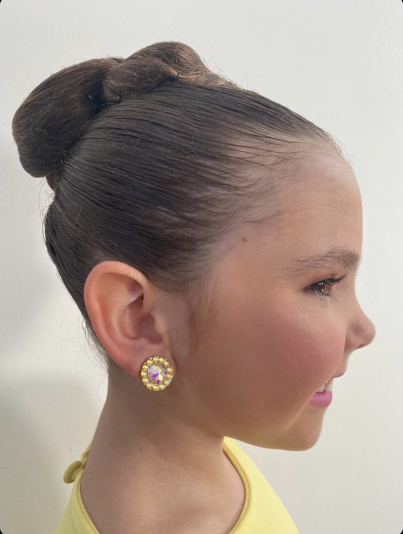 Mini Galactic deluxe Earrings 15mm - Rhinestone HQ