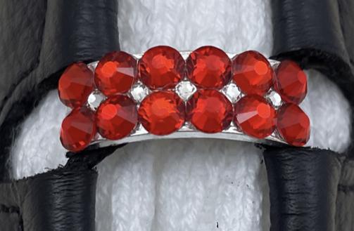 Mira Buckle. Irish Dancing Ghillies Pump light soft ghillie reel shoe Buckles Set of 6 Double Row pomp Reel - Rhinestone HQ