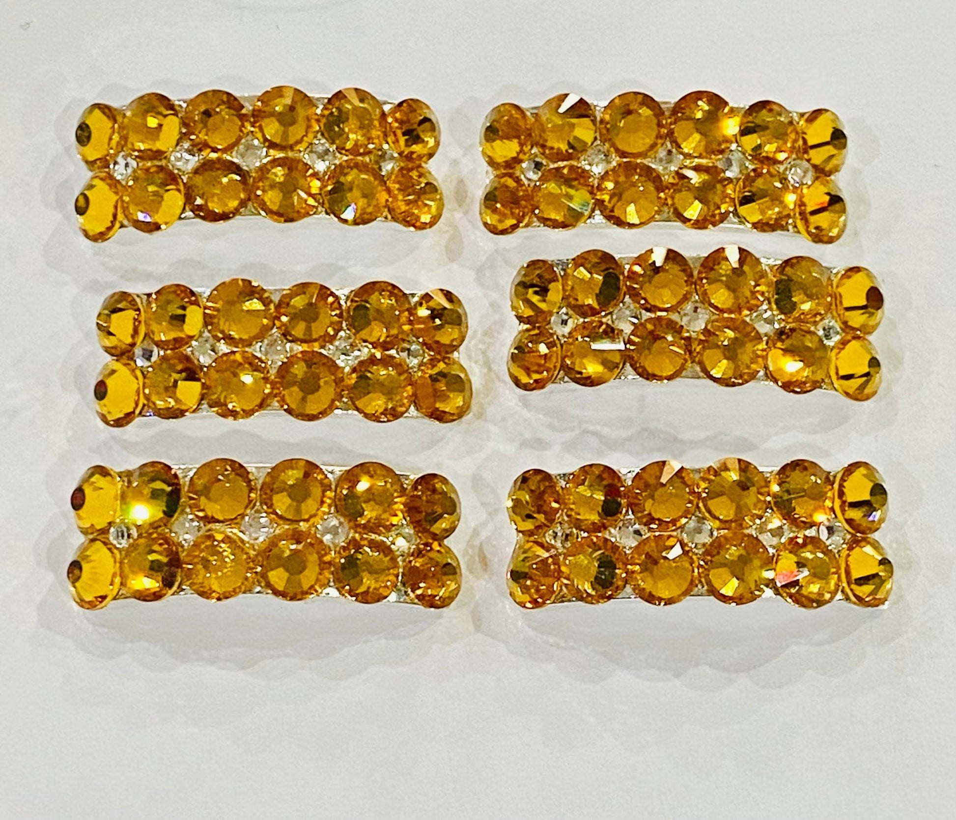 Mira Buckle. Irish Dancing Ghillies Pump light soft ghillie reel shoe Buckles Set of 6 Double Row pomp Reel - Rhinestone HQ