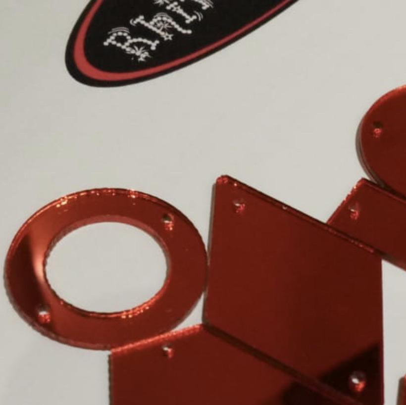 Mirror Shapes 100 per pack Acrylic Assorted Size Shapes - Rhinestone HQ