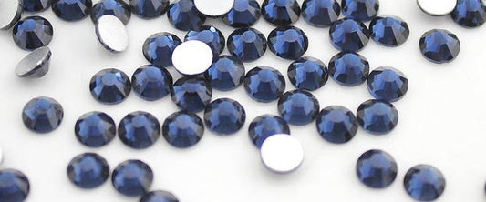 Montana Dark Blue Non Hotfix Flat Back Rhinestones - Rhinestone HQ