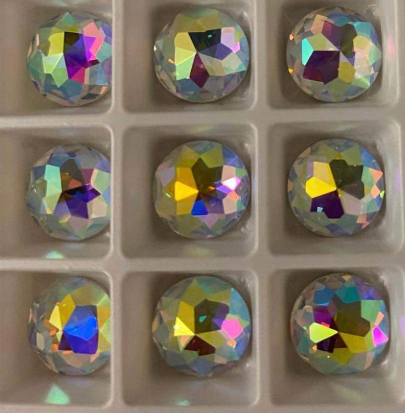 No hole shapes box of 180 size 10mm galactic shapes round - Rhinestone HQ