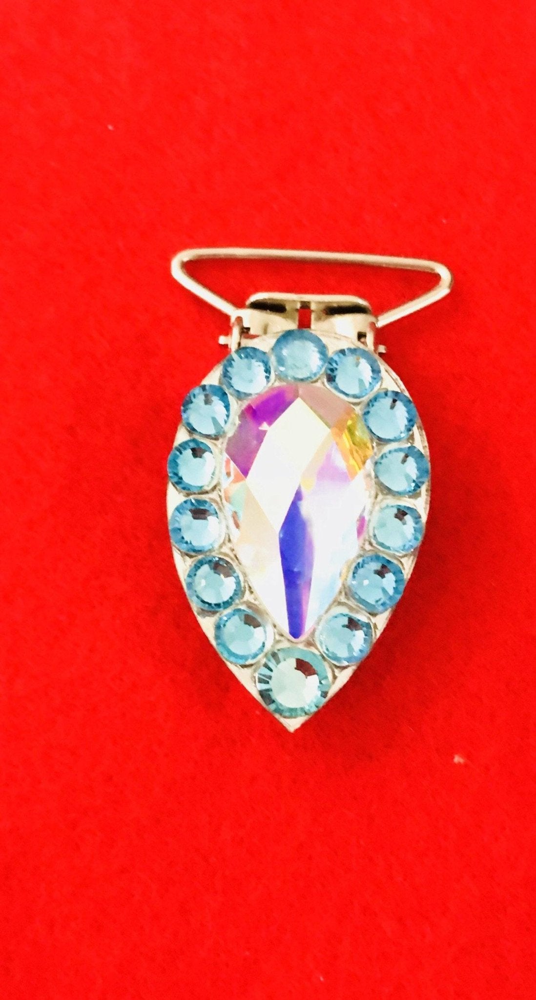 Number Clip Irish Dancing Teardrop-Pear - Rhinestone HQ