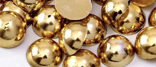 Half Pearls Round Flat back pearl - Rhinestone HQ