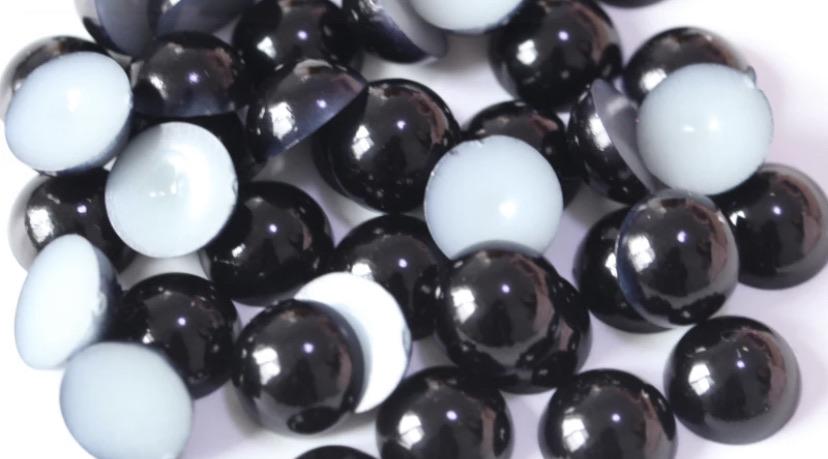 Half Pearls Round Flat back pearl - Rhinestone HQ