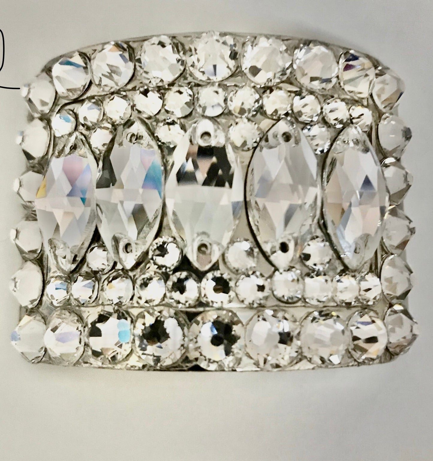 Buckles and number clip gift set Navette - Rhinestone HQ