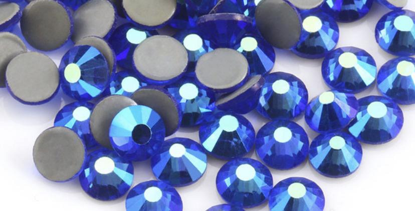 Sapphire Blue AB Non Hotfix Rhinestones-Rhinestone HQ