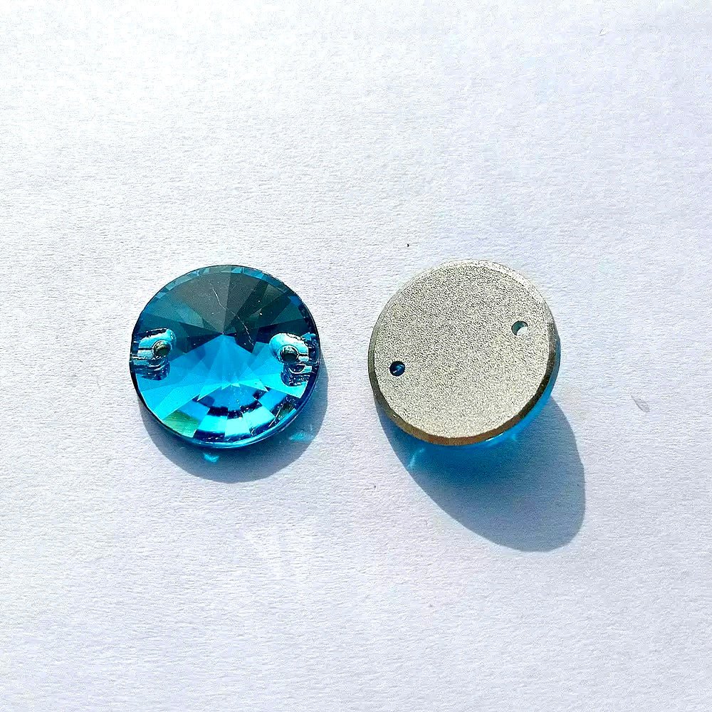 Sew on Stones Shapes Aquamarine Blue - Rhinestone HQ