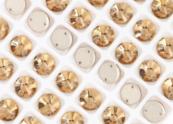Sew on Stones Shapes Golden Shadow - Rhinestone HQ