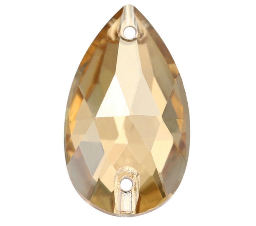 Sew on Stones Shapes Golden Shadow - Rhinestone HQ