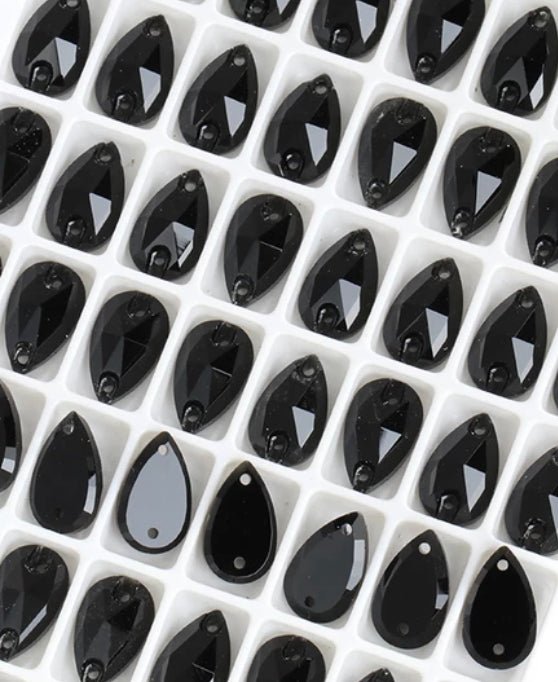 Sew on stones Shapes Jet Black - Rhinestone HQ
