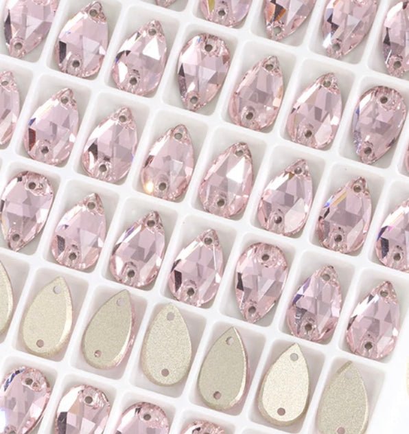 Sew on Stones Shapes Light Rose pink - Rhinestone HQ
