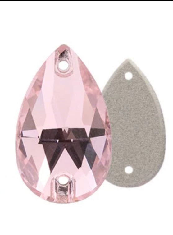 Sew on Stones Shapes Light Rose pink - Rhinestone HQ