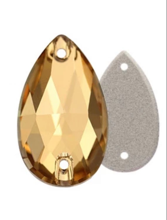 Sew on Stones Shapes light Smoked Topaz - Rhinestone HQ