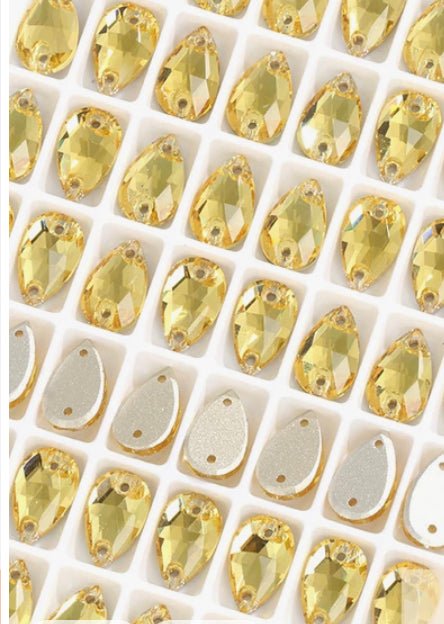 Sew on Stones Shapes light Topaz - Rhinestone HQ